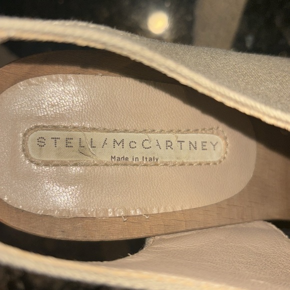 Stella McCartney Brown Multi Fabric Platform Ankle Tie Sandals Size 39 - Picture 7 of 9